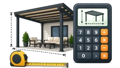 Patio cover measurement preview